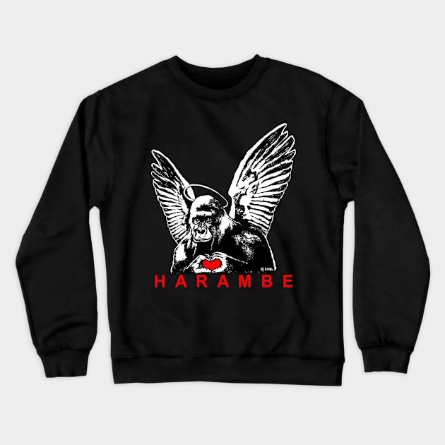 Harambe Crewneck Sweatshirt by NewSignCreation